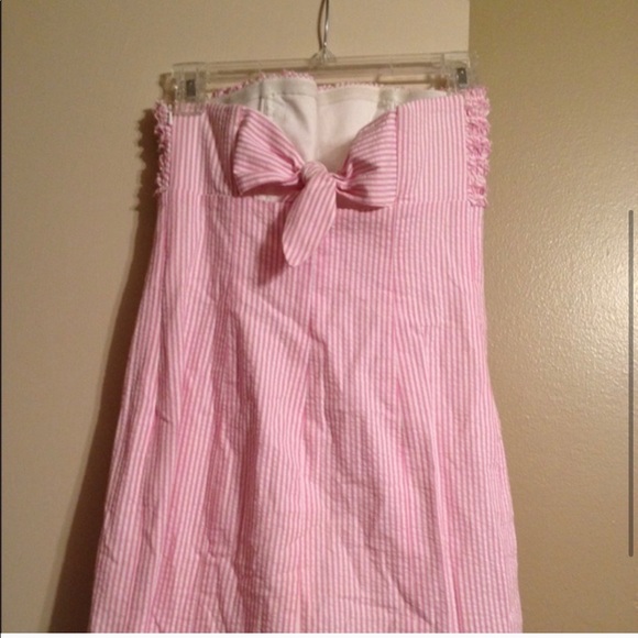 Strapless Lilly Pulltizer Ruffle Dress Size 2 - Picture 3 of 4